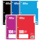 CARNET DE NOTES, 3 SUJETS 10.5X8 108 PAGES 3 TROUS ASSORTIS