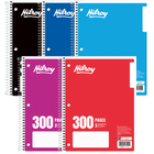 HILROY LINED NOTEBOOK, 3 SUBJECTS, 10-1/2 X 8 IN, 300 PAGES