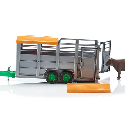 Cattle trailer + cow - bruder 02227