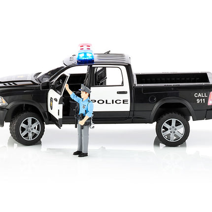 Pickup de police ram 2500 avec policier - bruder 02505