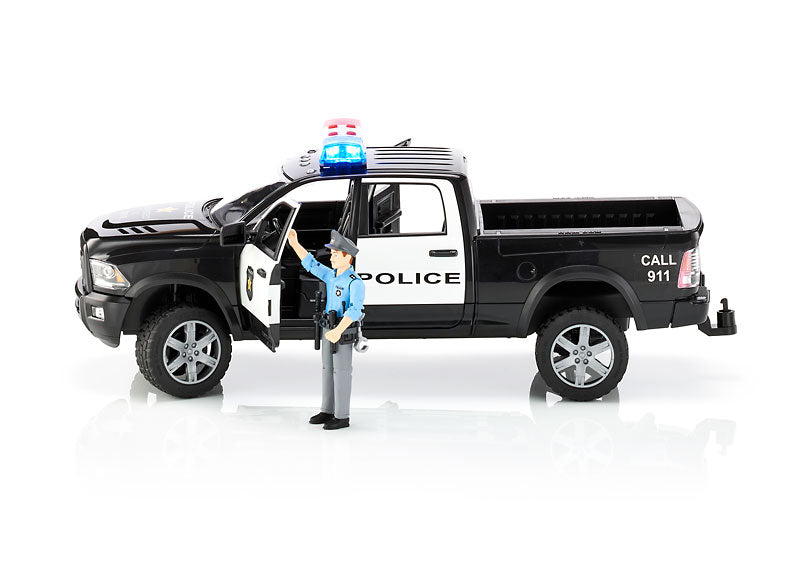 Pickup de police ram 2500 avec policier - bruder 02505