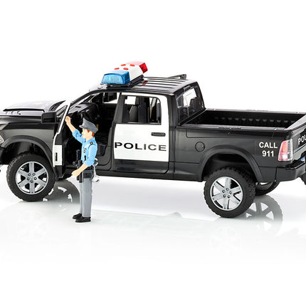 Pickup de police ram 2500 avec policier - bruder 02505