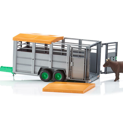 Cattle trailer + cow - bruder 02227