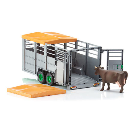 Cattle trailer + cow - bruder 02227