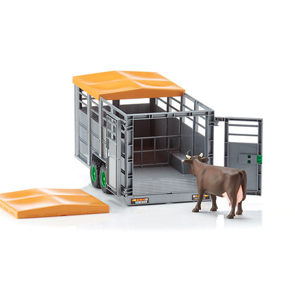 Cattle trailer + cow - bruder 02227