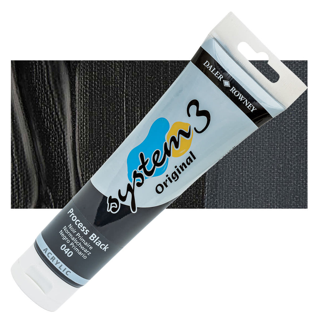 Tube 150ml Acrylique System3 040 Process Black