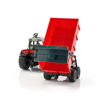 Massey ferguson 7480 avec remorque à benne basculante - bruder 02045