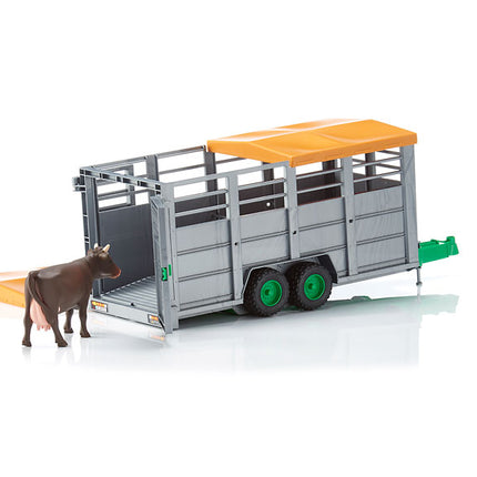 Cattle trailer + cow - bruder 02227
