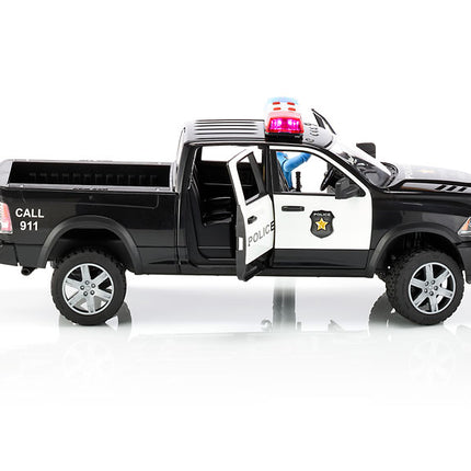 Pickup de police ram 2500 avec policier - bruder 02505