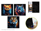 Kit de peinture a numéros sur toile 12X12po