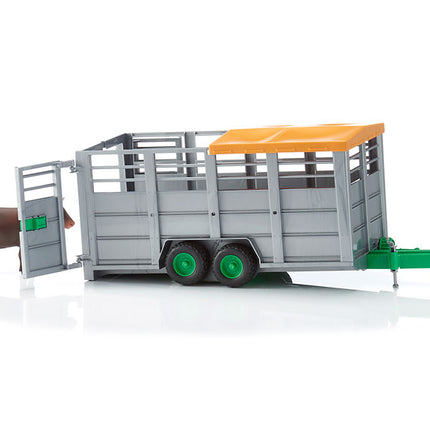 Cattle trailer + cow - bruder 02227