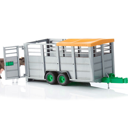 Cattle trailer + cow - bruder 02227