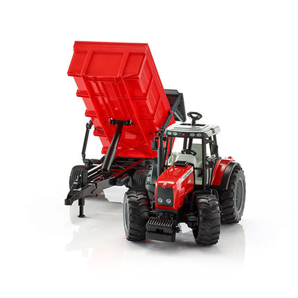 Massey ferguson 7480 avec remorque à benne basculante - bruder 02045