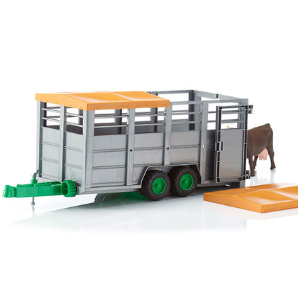 Cattle trailer + cow - bruder 02227