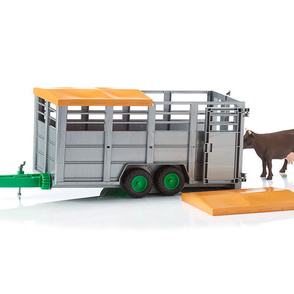 Cattle trailer + cow - bruder 02227
