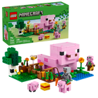 LEGO® Minecraft® Piglet House Building Toy Inspired by the Video Game Animal Set for Kids 21268