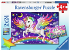 C-T Ravensburger Unicorns & Pegasus 2x24 pc Puzzle