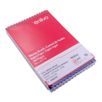 Pkt 3 spiral notebooks 4X6in 100pages enlivo
