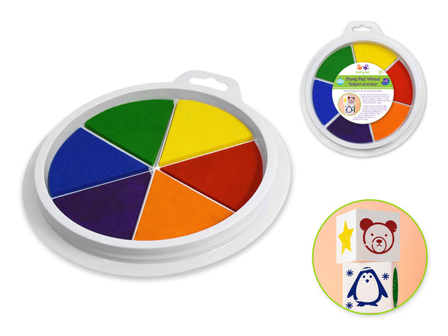 Tampon encreur lavable 6 couleurs
