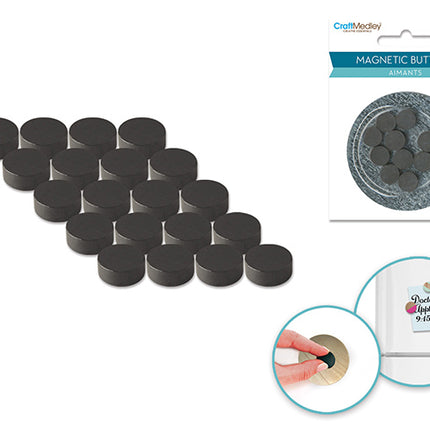 Round button magnets 10mm 20pcs/pack on mirror