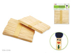 Pkt100 regular popsicle sticks 4.5X3/8in