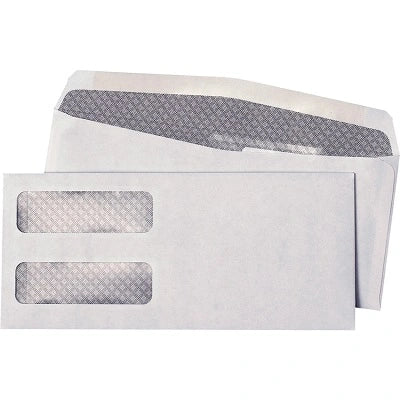 Envelope-Double Window, 9 X 4 Security Side Seam 500/Bx