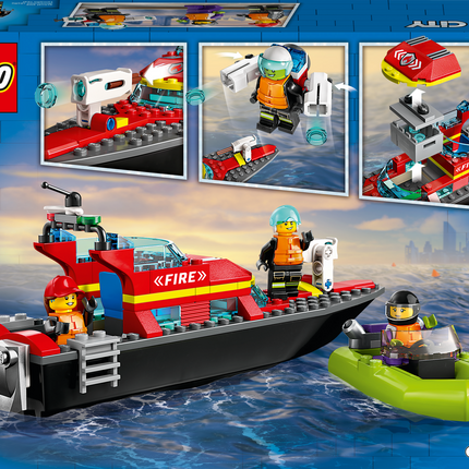 Lego city 60373 fire rescue boat 5+ | 144pcs