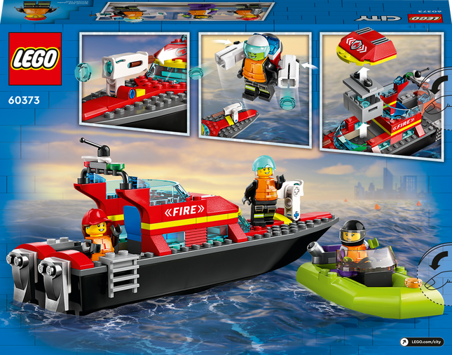 Lego city 60373 fire rescue boat 5+ | 144pcs