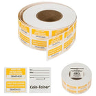 Tickets-Admit One With Coupon, Bilingual Yellow 1M/Roll
