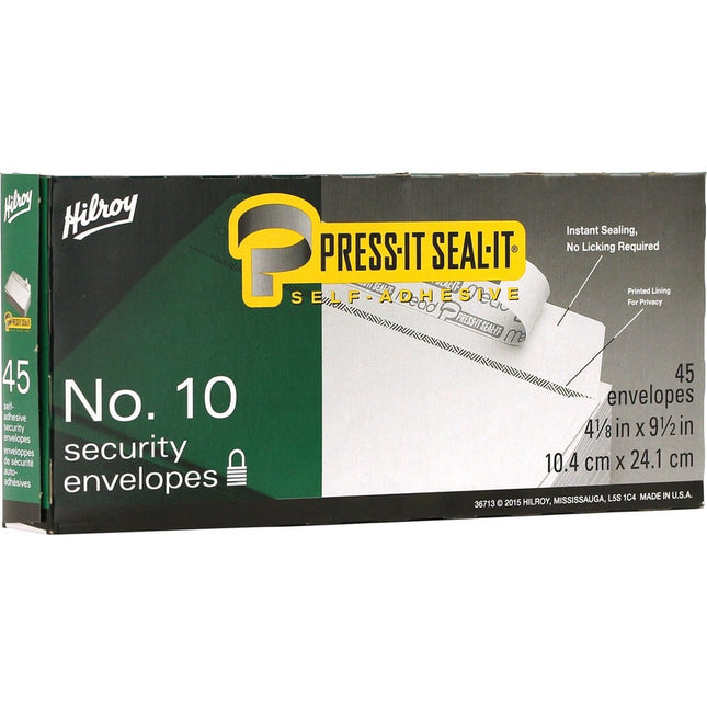 Hilroy - Enveloppe autocollante Press-It Seal-It #10 45/bte