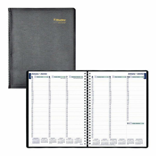 Agenda Blueline Essential Hebdomadaire 12 mois 11'' x 9-1/16''