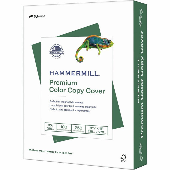 Paquet de 250 cartons 8.5x11'' Hammermill Color Copy Cover 80lb