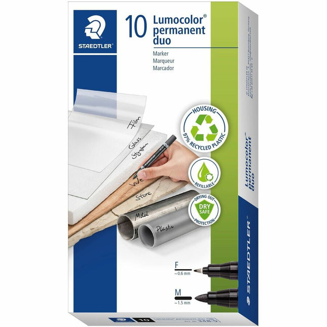 Staedtler - Marqueur Lumocolor permanent duo