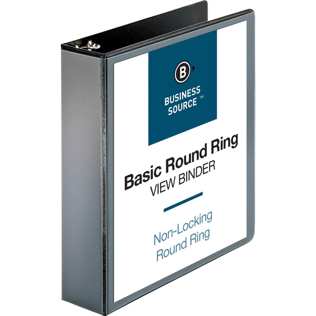 Reliure de présentation à anneaux ronds - Business Source, Noir, 2''