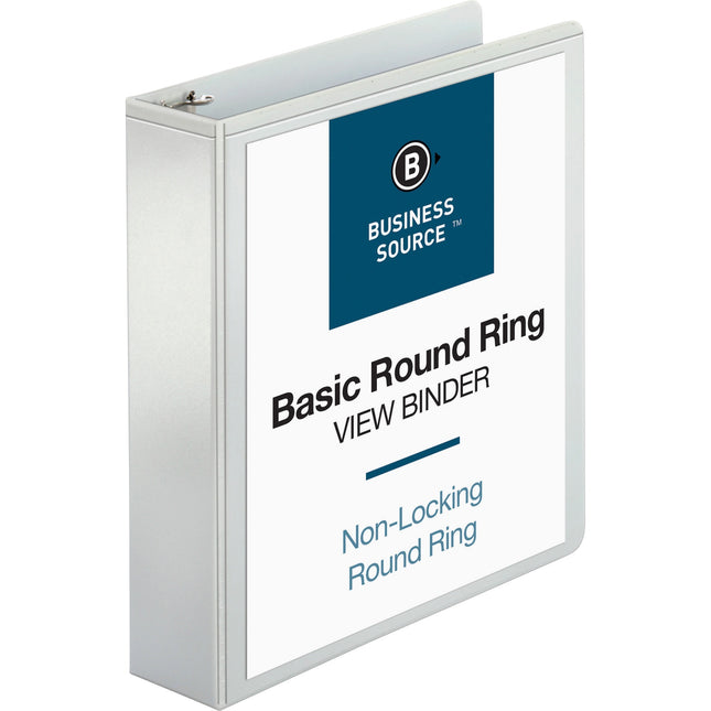 Reliure de présentation à anneaux ronds - Business Source 2'', Blanc