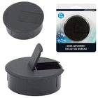 Passe-Câbles De Bureau, Diamètre De 2,75 Po (70 Mm), Noir