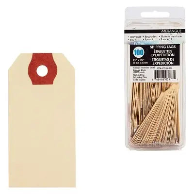 Paquet De 100 Étiquettes D’Expédition De 2,75 X 1,38 Po, Carton Manille, Format 1