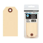 Pack of 100 Shipping Labels, 3.75 x 1.88 In., Manila Cardboard, Size 3