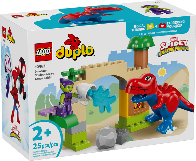 Lego Marvel 10463 Le dinosaure Spidey-Rex contre le Bouffon vert