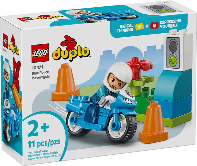Lego Duplo 10471 La moto de police bleue