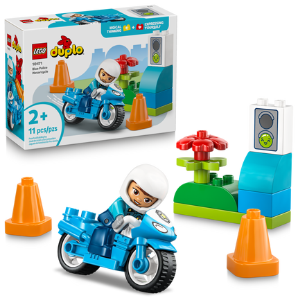 Lego Duplo 10471 Blue Police Motorcycle