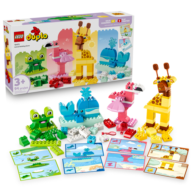 LEGO® DUPLO® Le jeu de construction d'animaux, Jouet d’apprentissage 10472