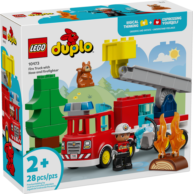 Lego Duplo 10473 Le camion de pompiers avec un boyau et un pompier