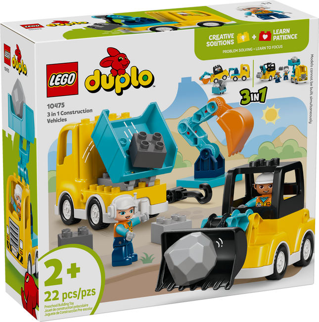 Lego Duplo 10475 Les véhicules de chantier 3 en 1