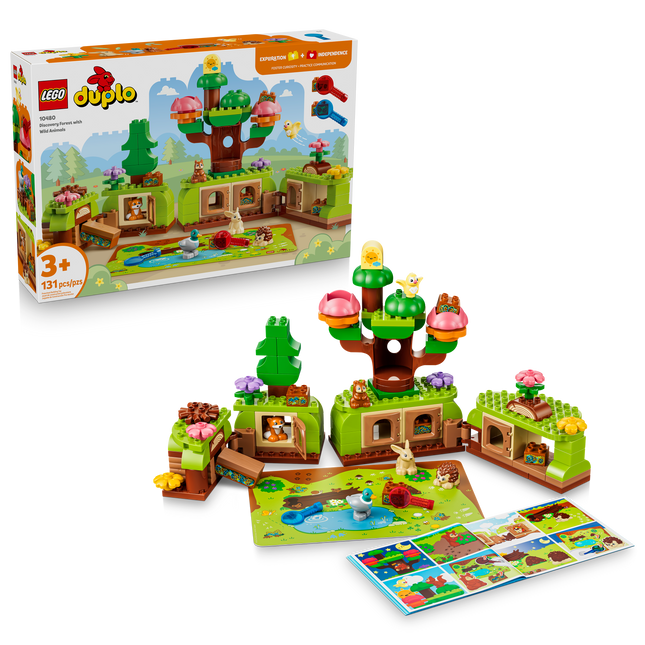 LEGO® DUPLO® La forêt de découvertes et les animaux sauvages 10480