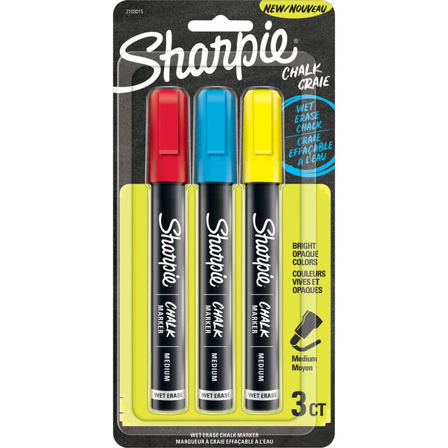 Sharpie - Marqueurs à craie effaçables à sec 3/Pqt