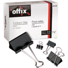 Pinces-notes repliables Offix® 9/16'' boite de 12