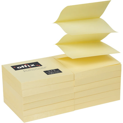Offix - Feuillet adhésif Pop-up 3x3 12/pqt