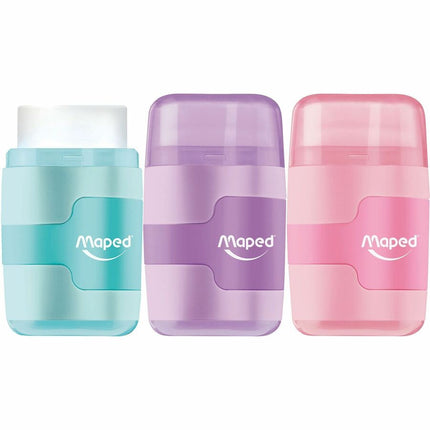 Maped - Taille-crayon et gomme Pastel Duo Connect