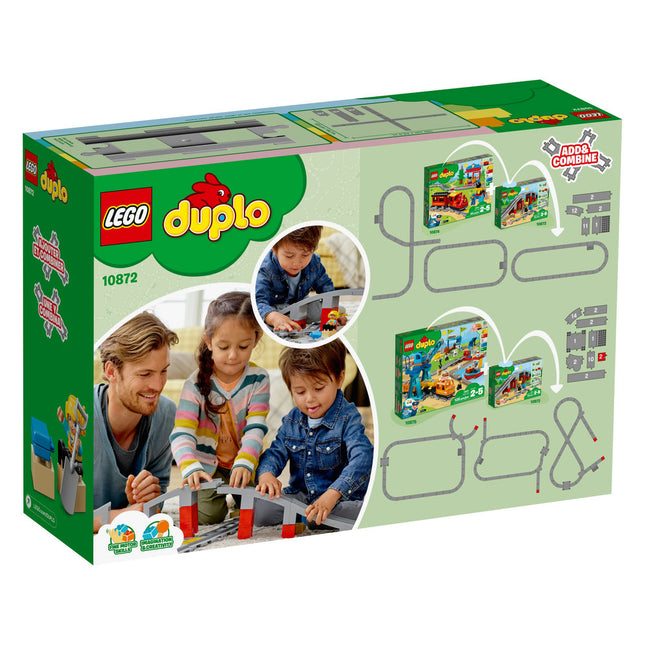 Duplo 10872 - le pont et les rails de train